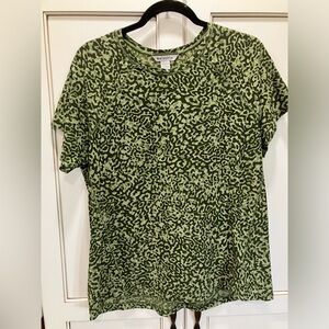 ATHLETA Women’s Large Too Camo Camouflage Animal Print Green Stretch Workout